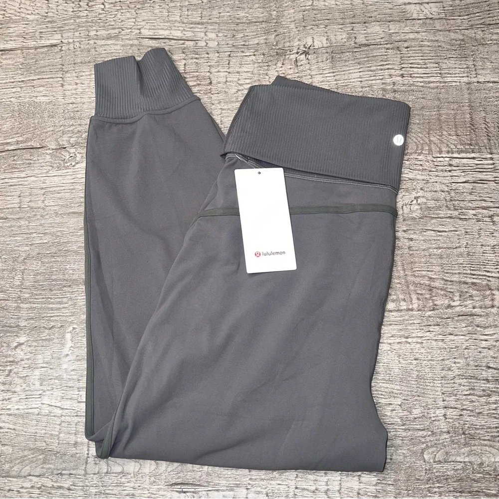 NWT lululemon Align™ Super-High-Rise Ribbed-Waist Jogger Carob Brown COBN Sz 14 - Picture 8 of 8